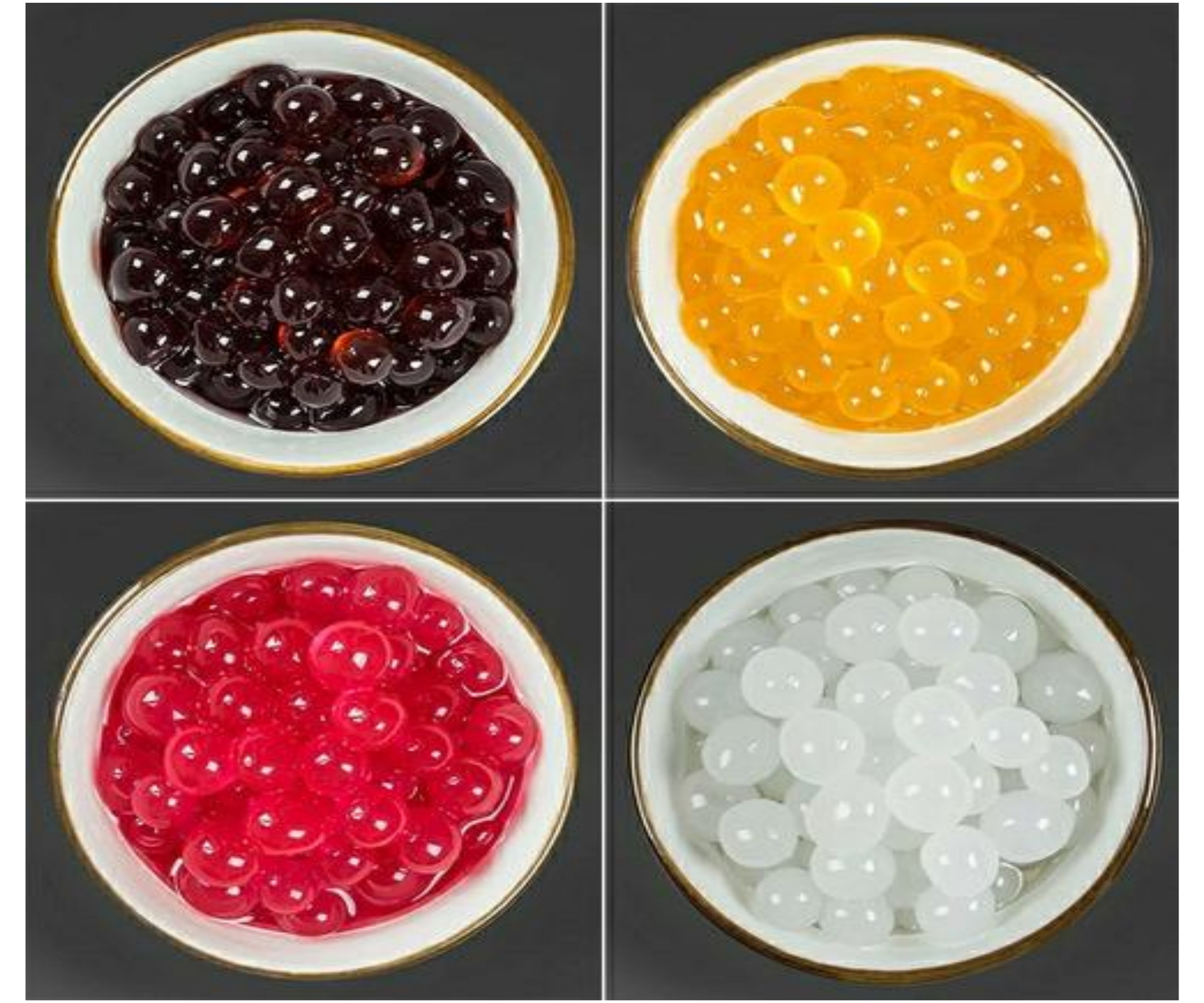 Sodium alginate for bursting beads