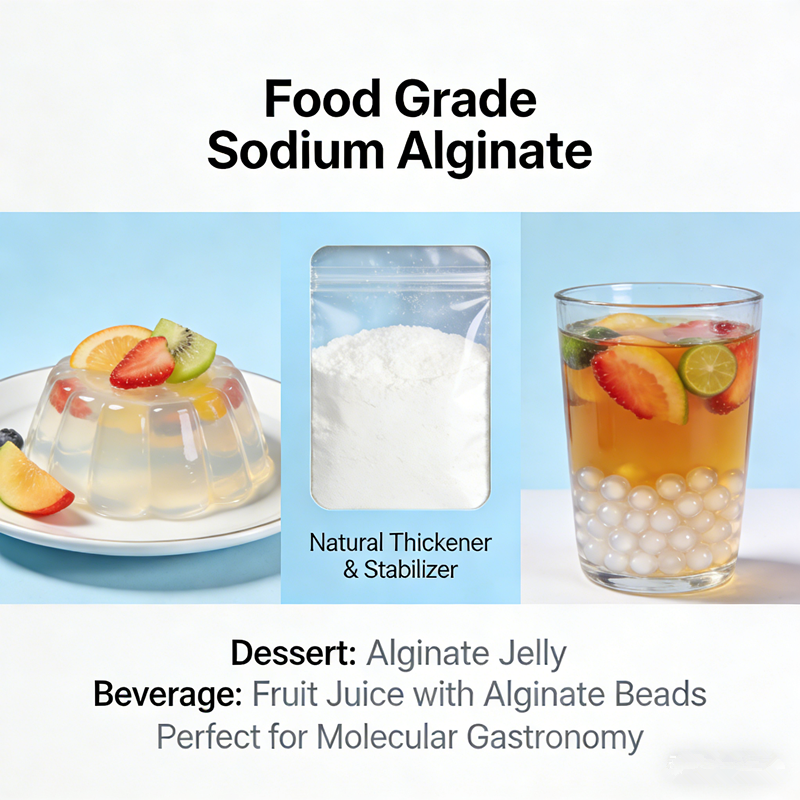 Food Grade Sodium Alginate: Top Applications in Food & Beverage Industry