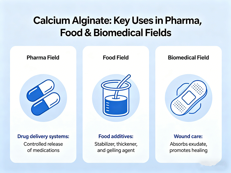 Calcium Alginate: Key Uses in Pharma, Food & Biomedical Fields