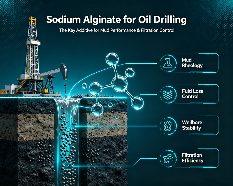 Sodium Alginate for Oil Drilling: The Key Additive for Mud Performance & Filtration Control