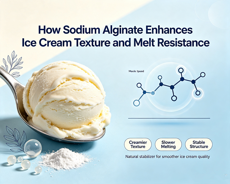 How Sodium Alginate Enhances Ice Cream Texture and Melt Resistance