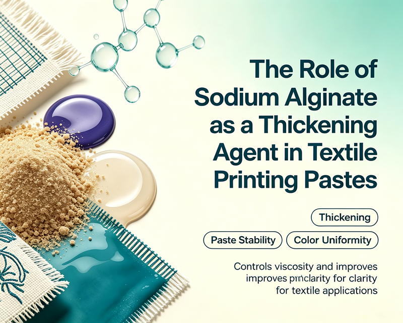 The Role of Sodium Alginate as a Thickening Agent in Textile Printing Pastes