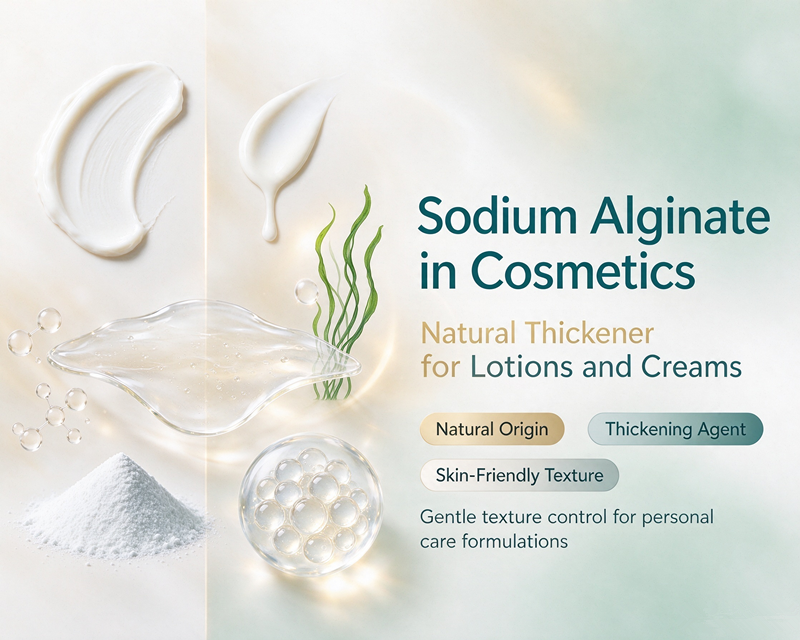 Sodium Alginate in Cosmetics: Natural Thickener for Lotions and Creams
